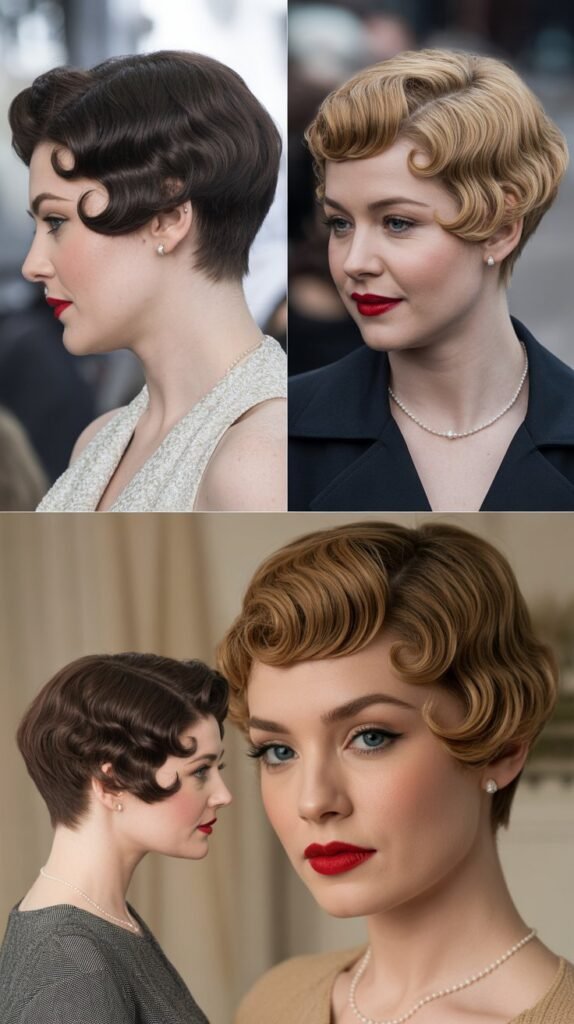 Pixie with Finger Waves