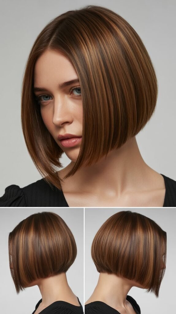 14. Sleek Straight Layered Bob