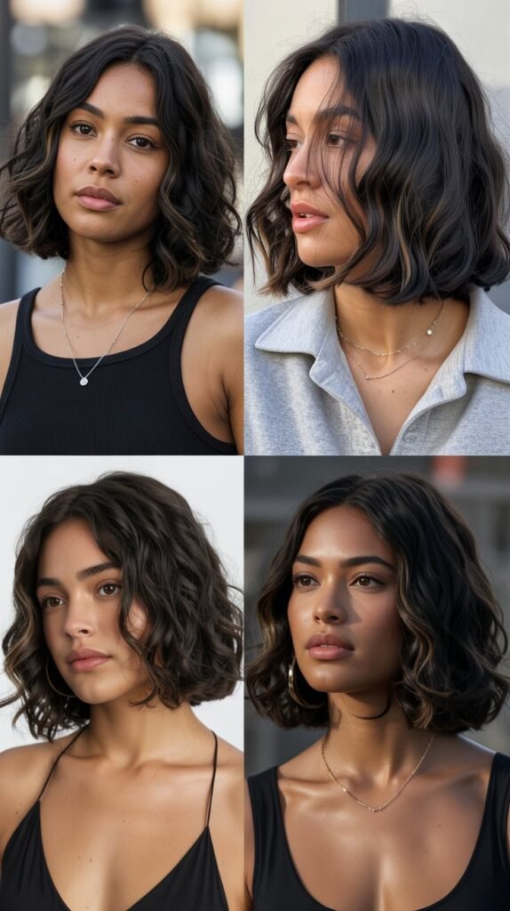 15. Chin-Length Bob with Face-Framing Layers