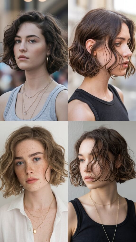 9. Wavy Textured Bob