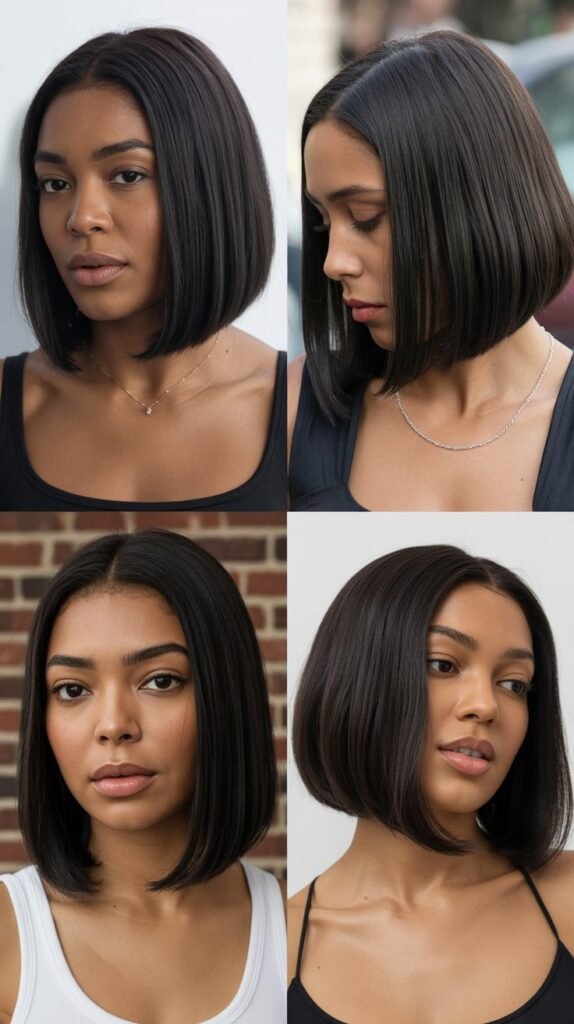 7. Sleek A-Line Bob