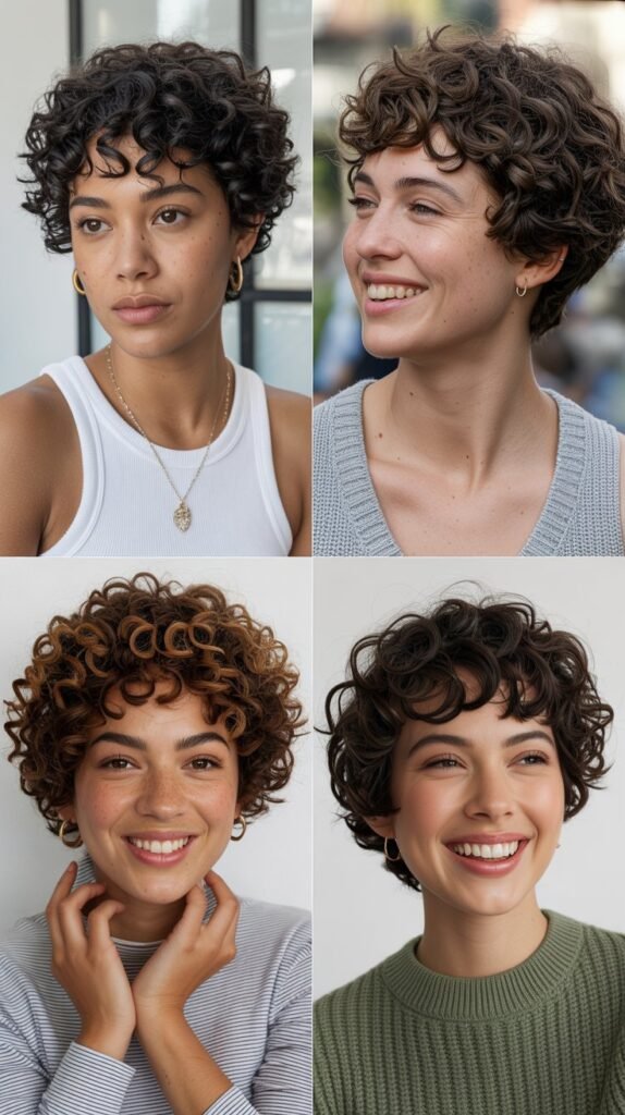 9. Curly Pixie Cut
