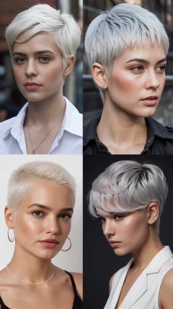 Platinum Blonde Pixie