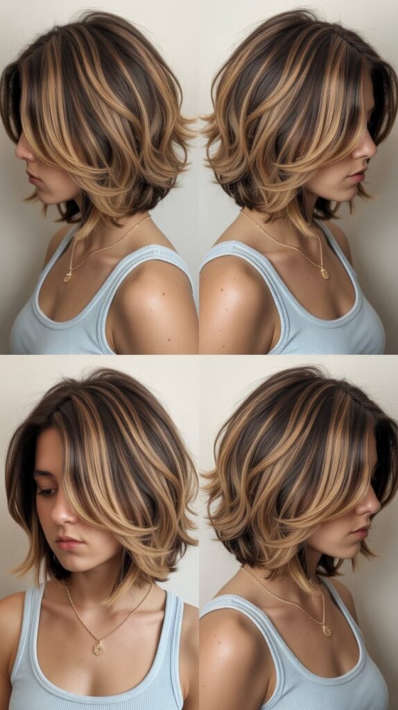 28. Layered Bob with Ombré