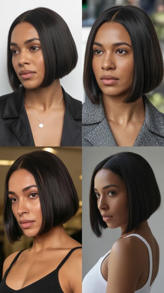 1. Classic Blunt Bob