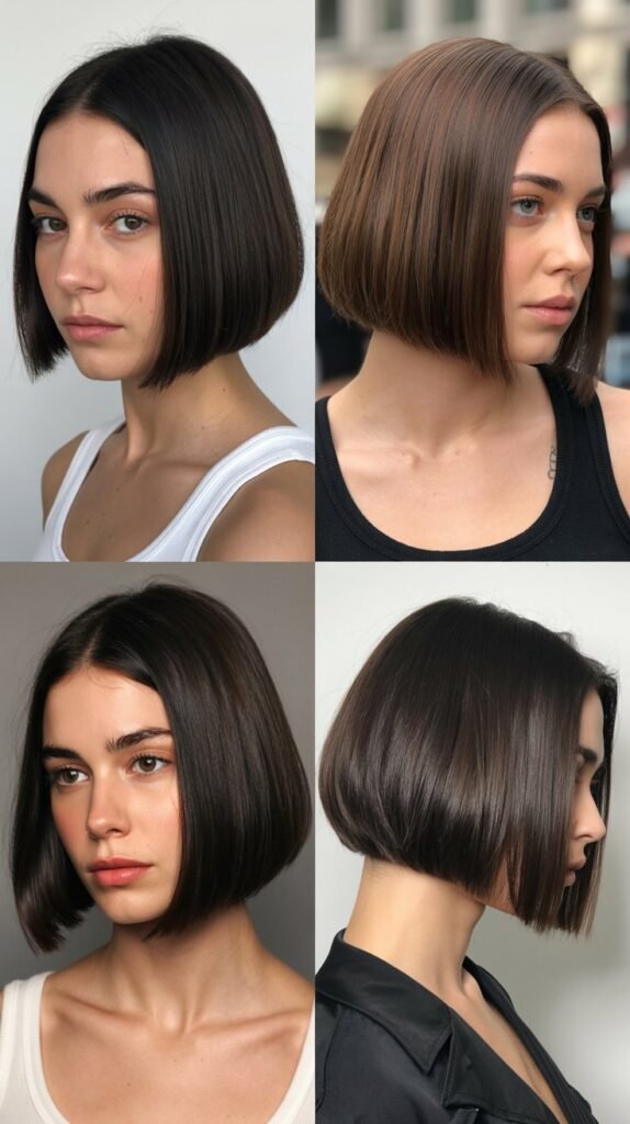 1. Classic Blunt Bob