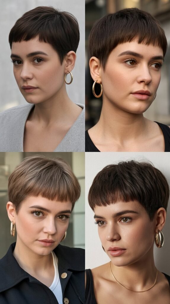 Pixie with Blunt Micro Fringe