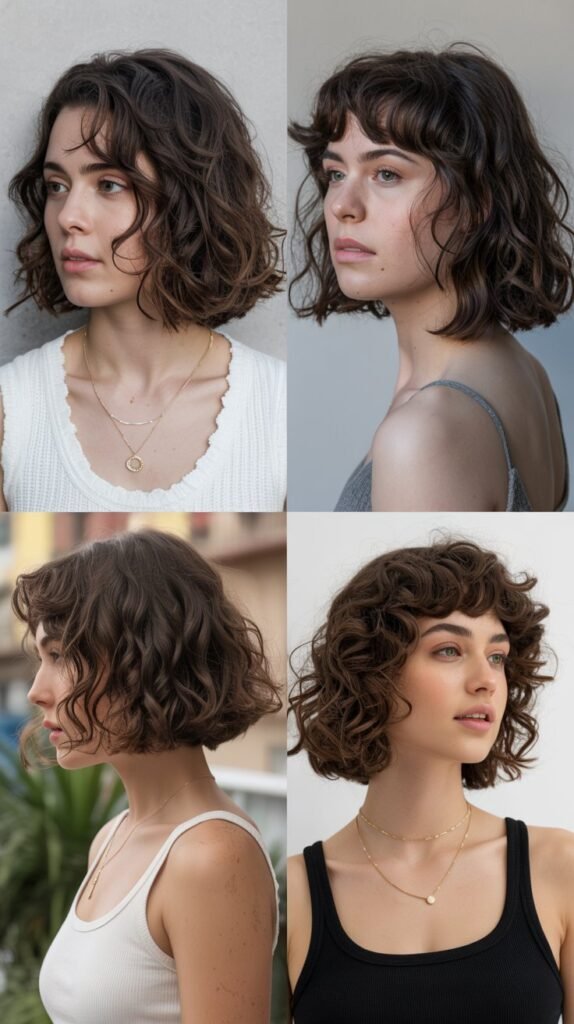 6. Wavy Bob with Natural Texture