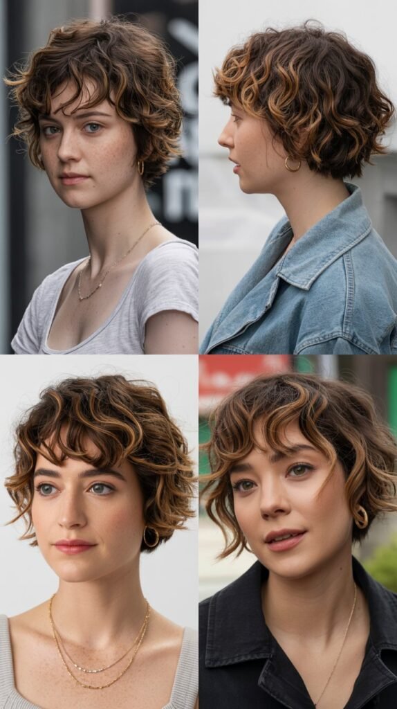 26. Wavy Pixie With Tousled Fringe