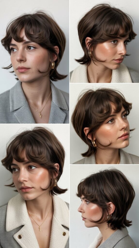 25. Pixie Mullet With Curtain Bangs