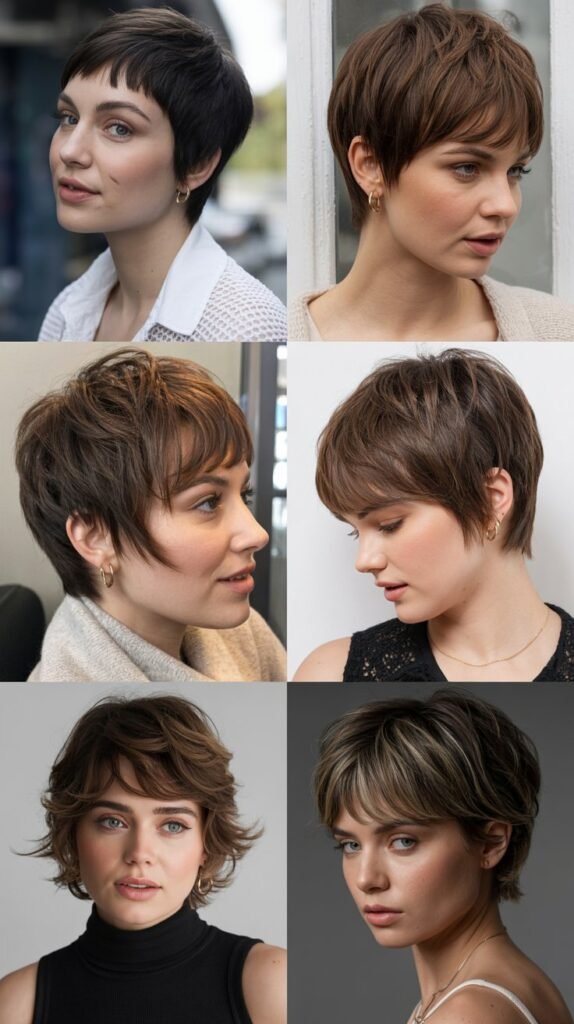 17. Shaggy Pixie With Choppy Micro Bangs