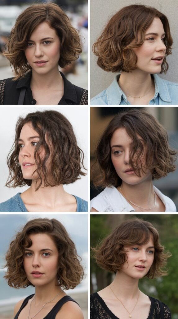 6. Wavy Bob