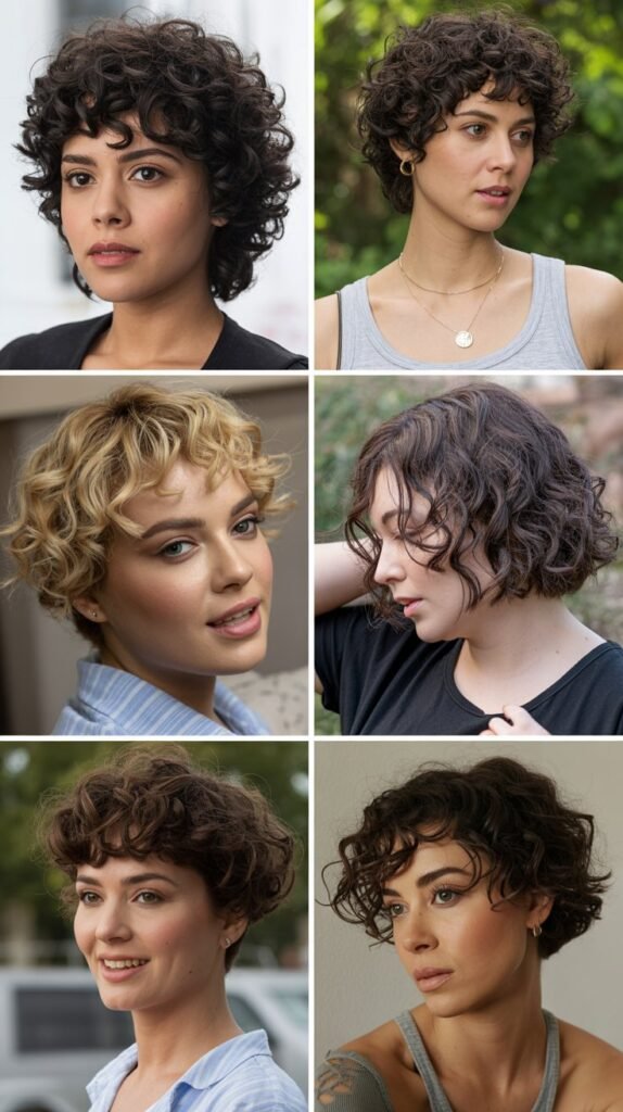  Curly Pixie Cut