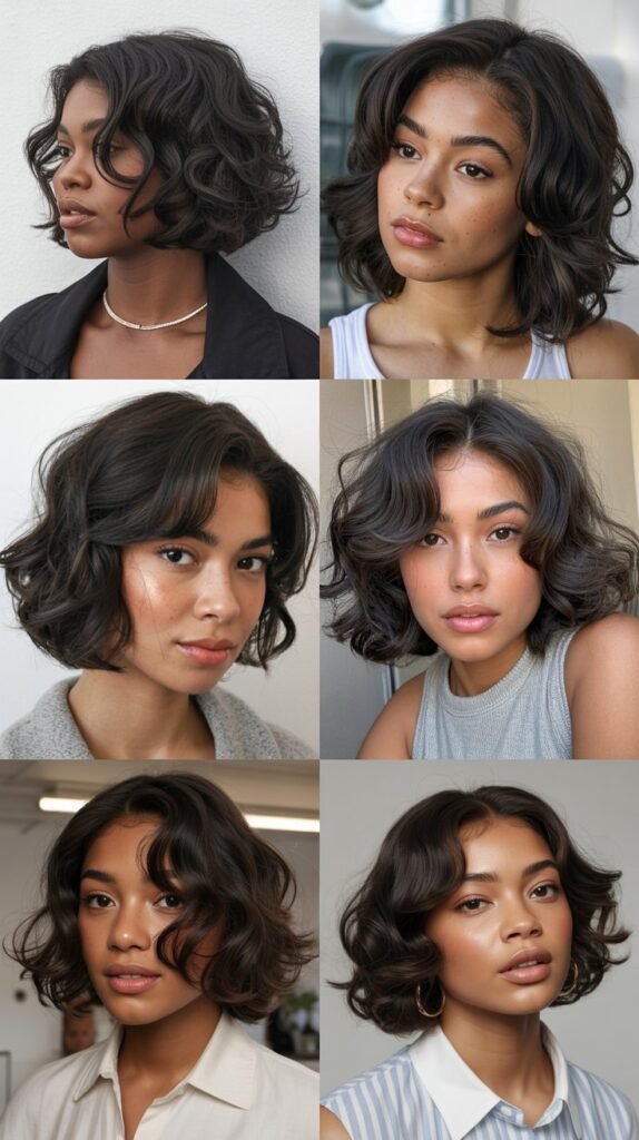 2. Layered Bob with Movement