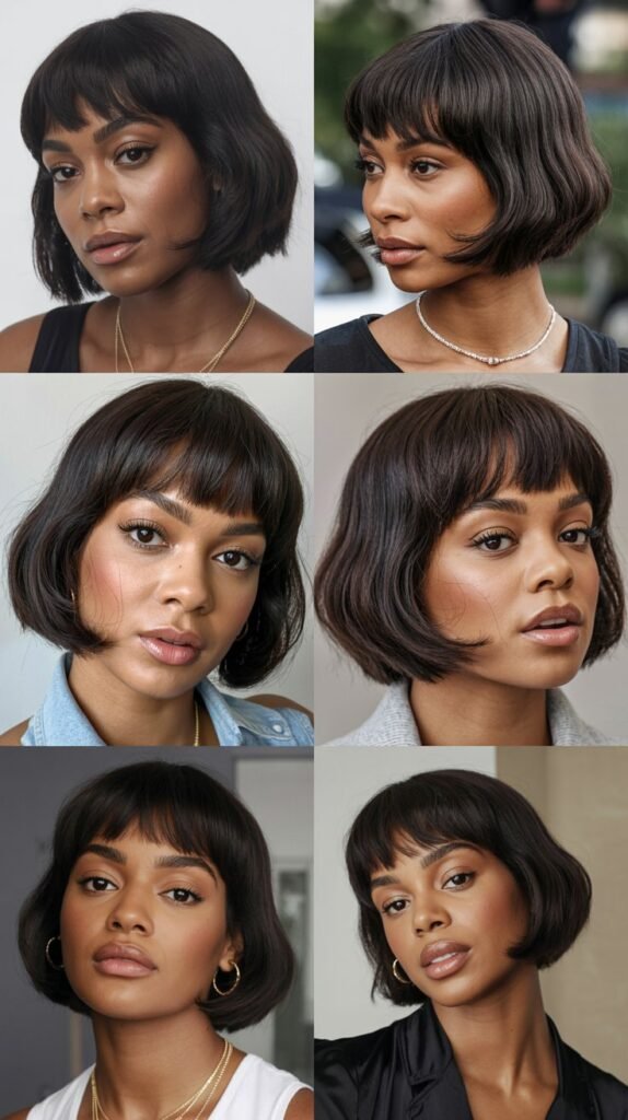 12. Blunt Bob with Micro Bangs