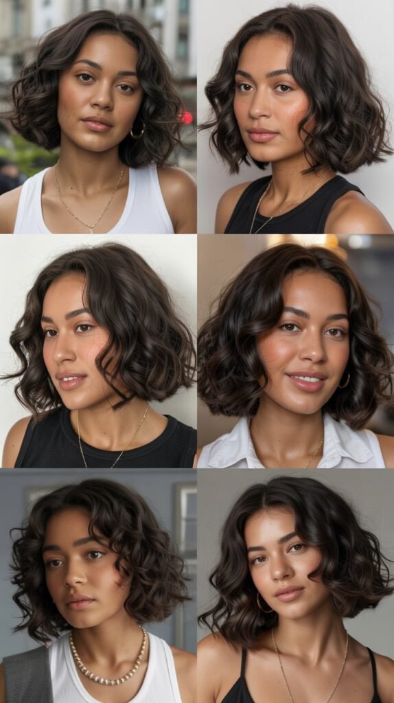 10. Wavy Lob (Long Bob)