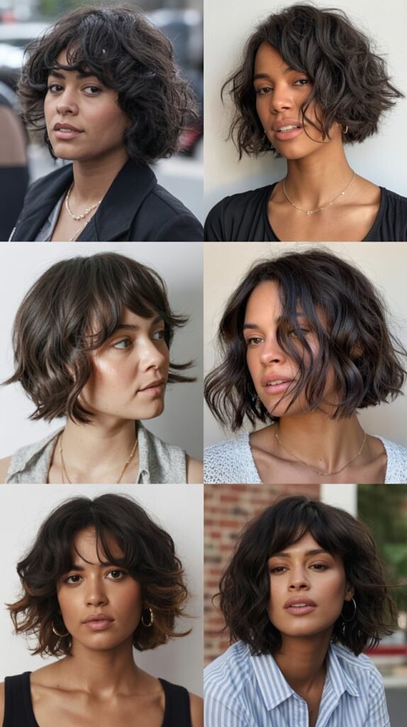 8. Shaggy Textured Bob