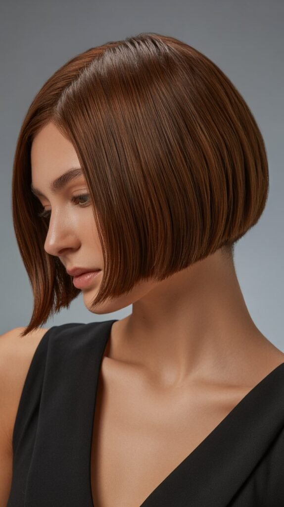 8. Rounded Bob with Curved Ends