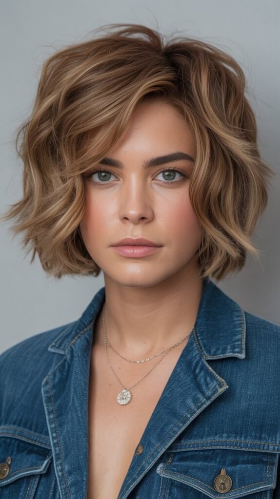 20. Shaggy Bob with Volume at Crown