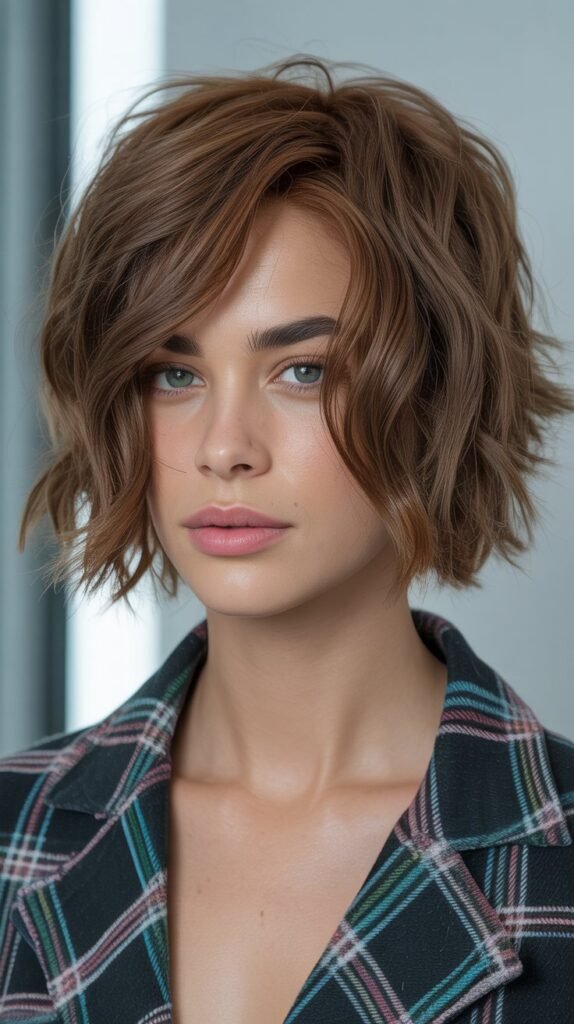 18. Shaggy Bob with Piecey Texture