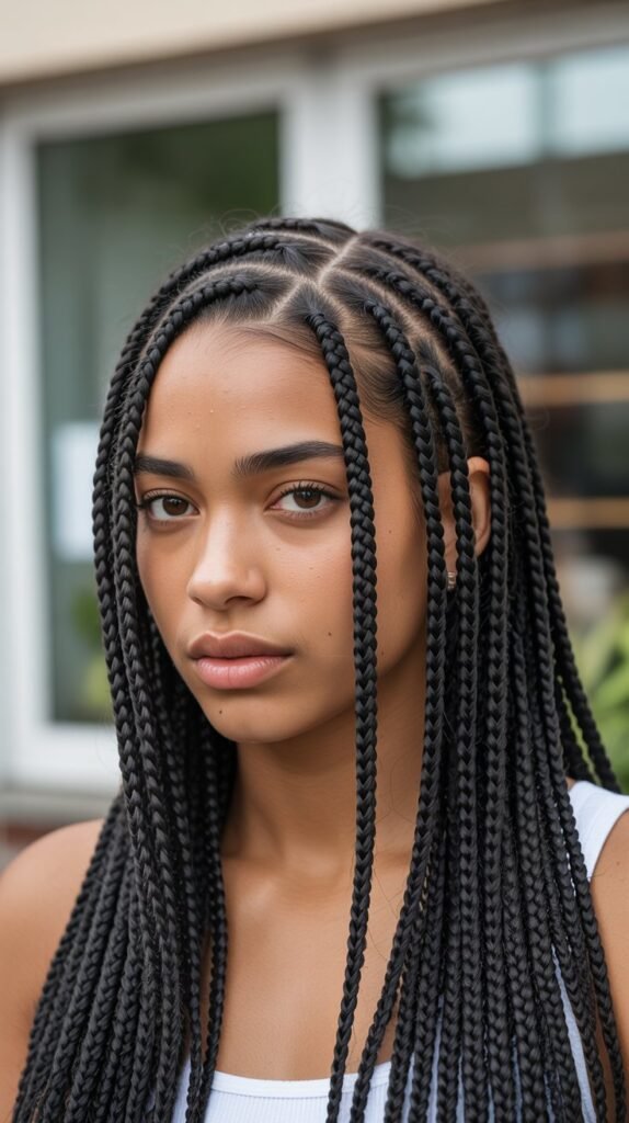 26. Box Braids (Short)