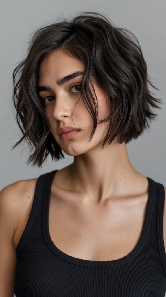 Short Choppy Bob (Ear-Length)