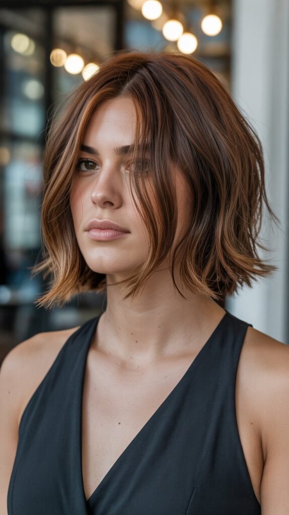 13. Choppy Lob (Long Bob)