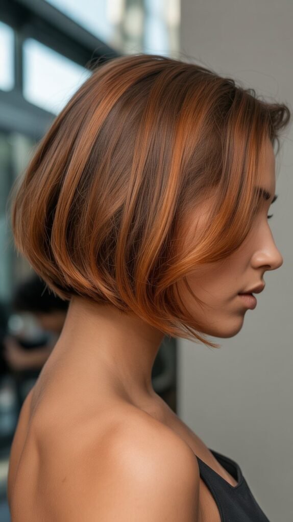 11. Choppy A-Line Bob for Elongated Shape