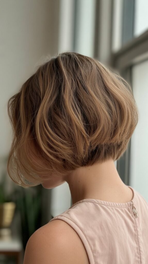  Choppy Bob with Rounded Shape