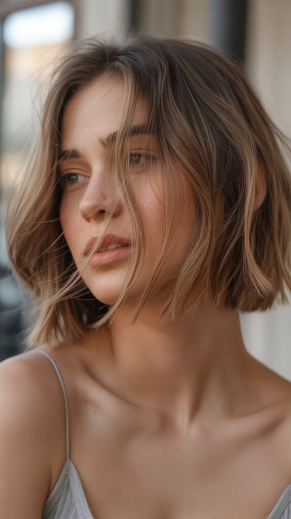 Choppy Bob with Wispy Ends