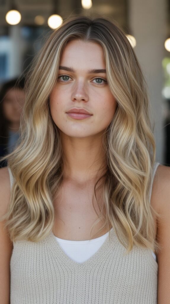 9. Sandy Blonde: Light Coverage for Fine Grey Strands