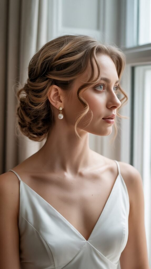 9. Loose Curly French Twist