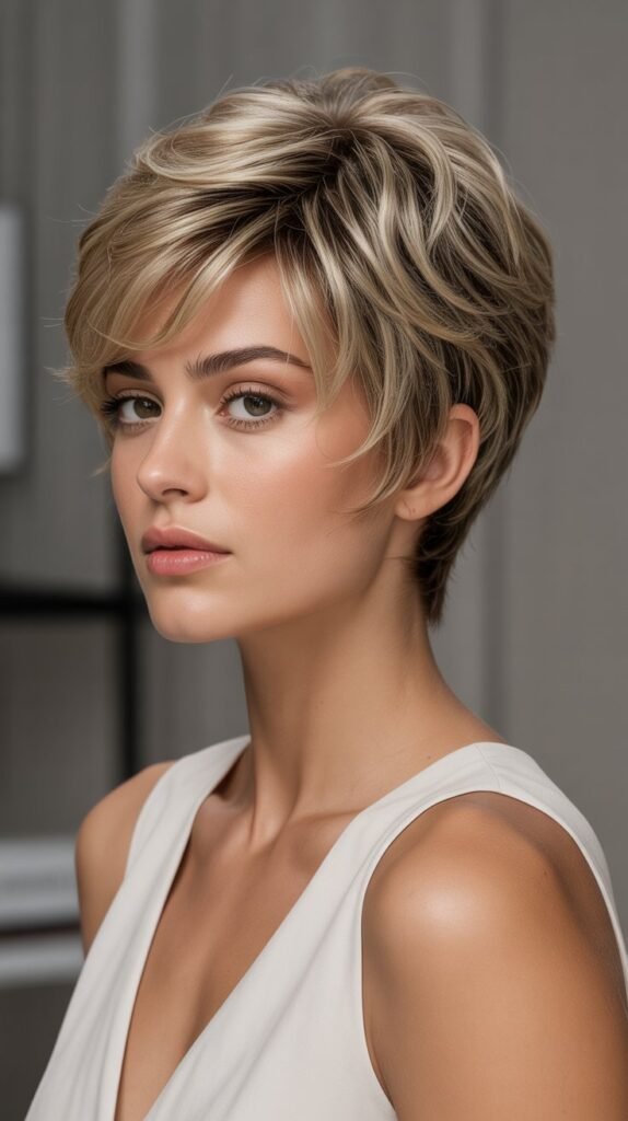 36. Graduated Messy Pixie