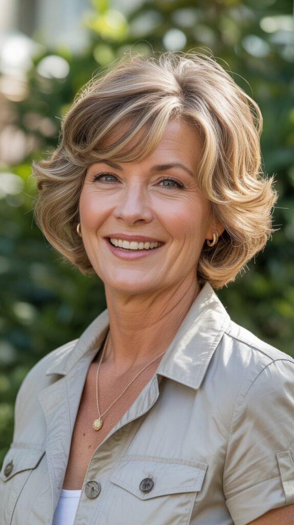 2. Textured Bob with Layers