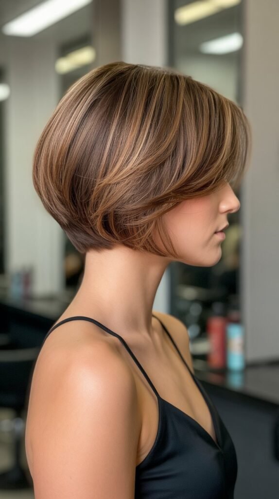 15. Choppy Stacked Bob