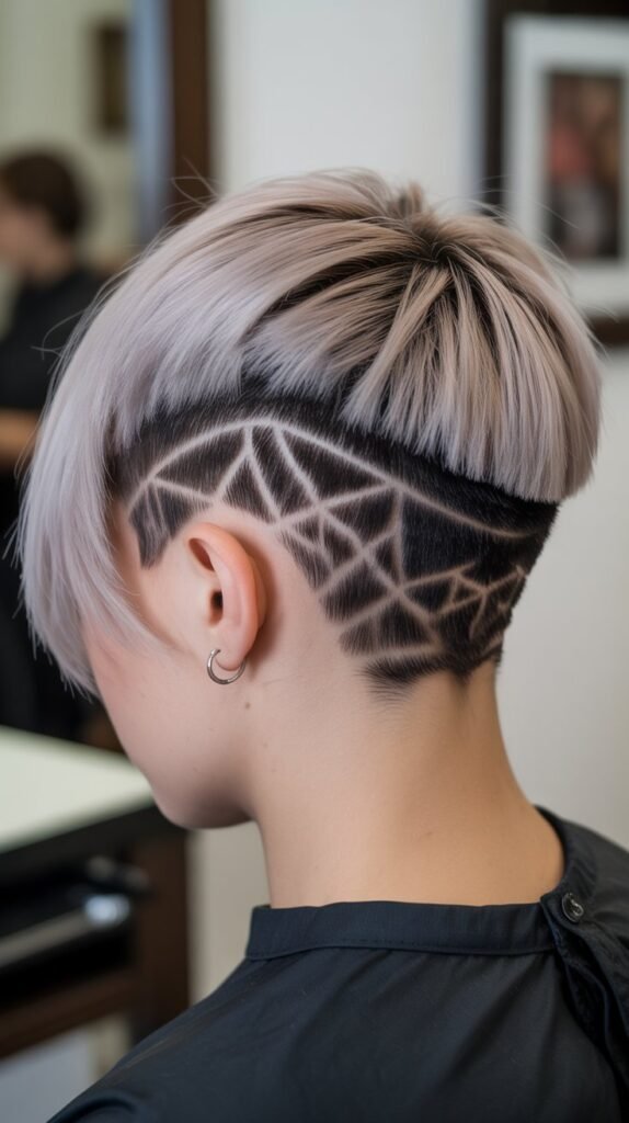 21. Stacked Inverted Bob with Undercut Pattern