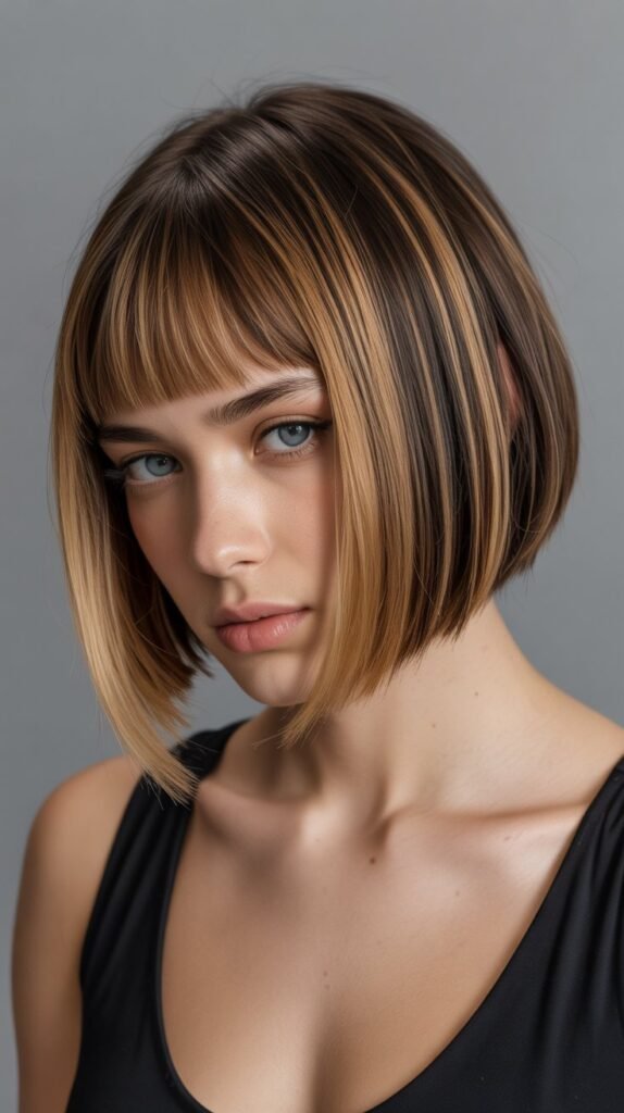 17. Inverted Long Bob with Bangs