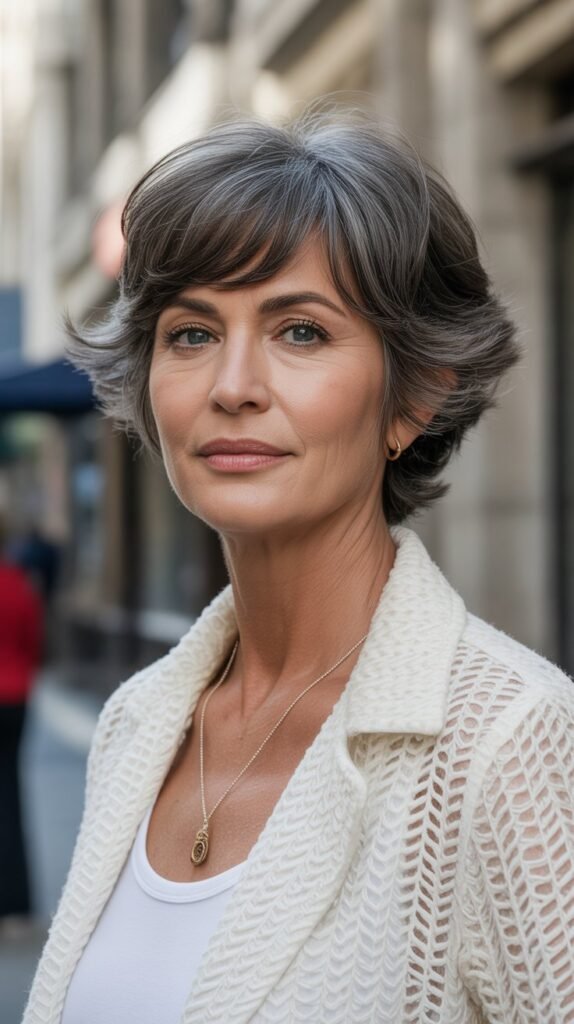 3. Short Shag with Wispy Bangs