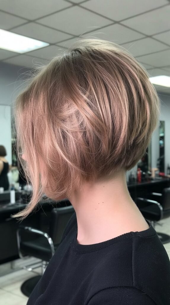  Choppy Bob with Graduated Layers