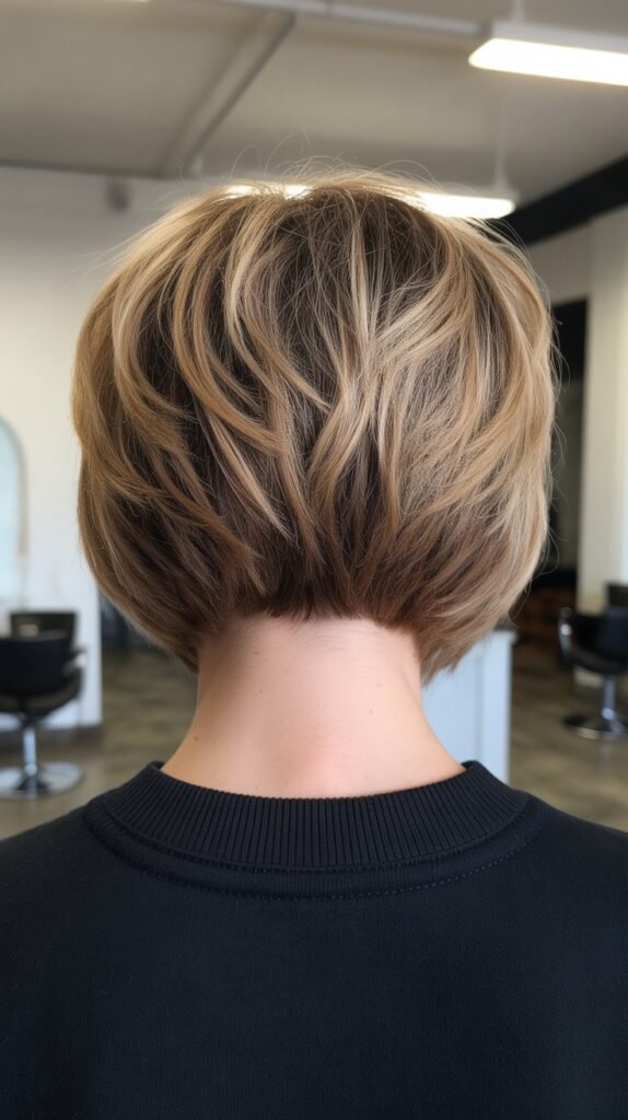 Choppy Bob with Textured Crown