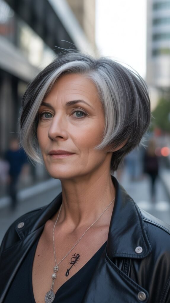 27. Charcoal Ombre Lowlights