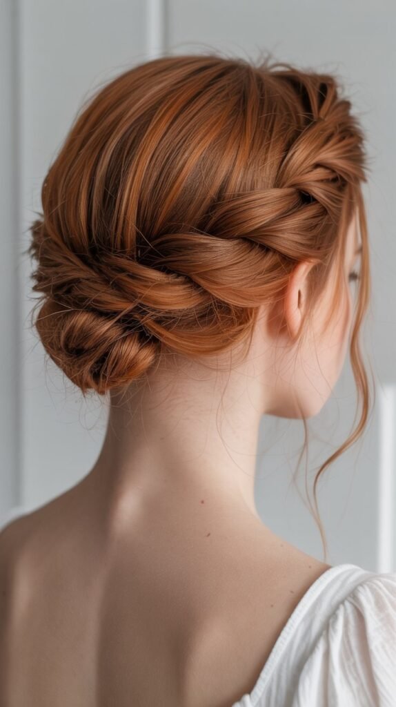 21. Twisted Crown Half-Up