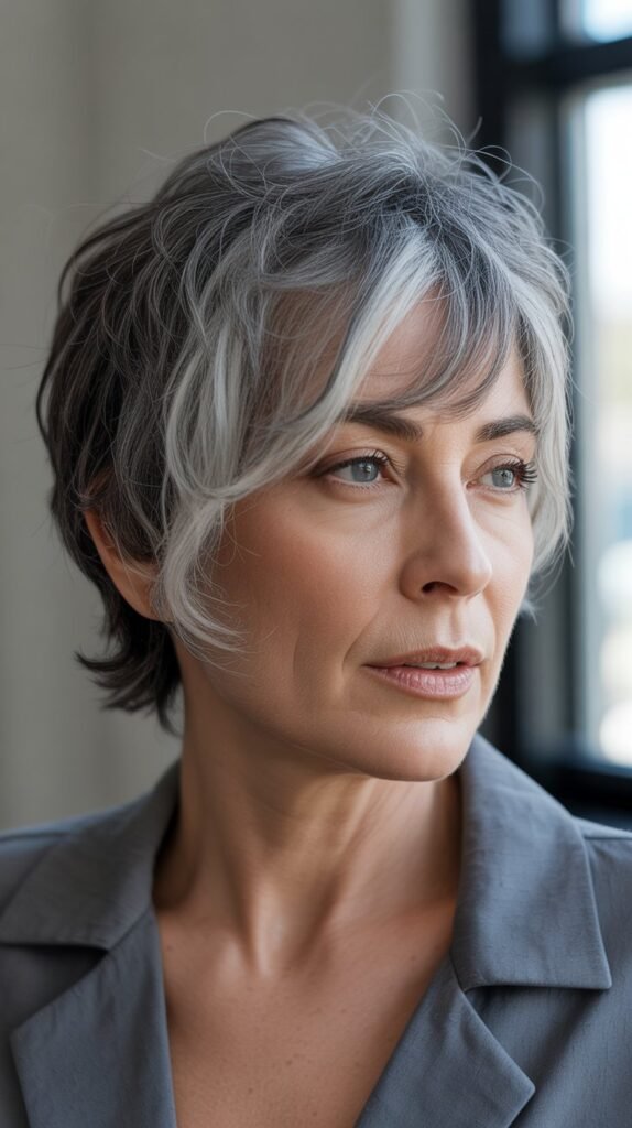 44. Bronze-Gray Lowlights