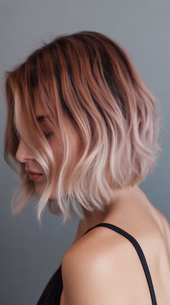  Choppy Bob with Ombre