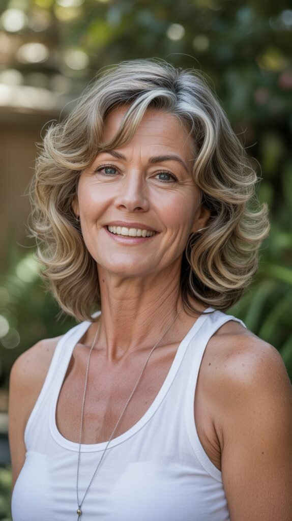 10. Soft Layered Waves with Highlights