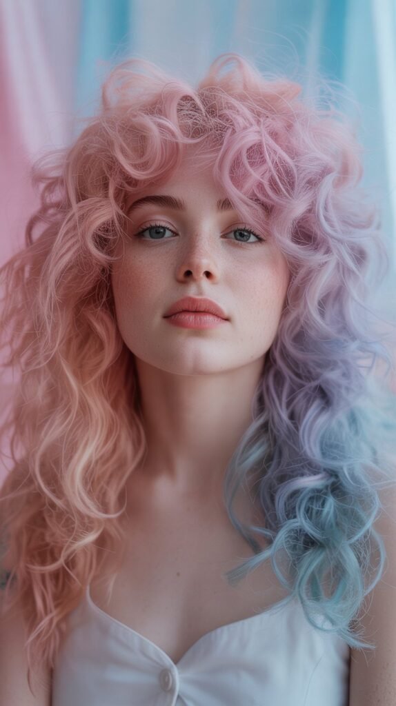 12. Cotton Candy Pastel Mermaid