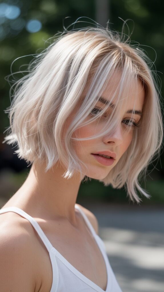 23. Wispy Choppy Bob