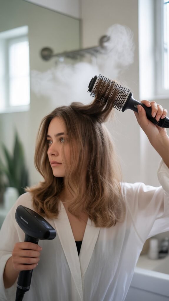 5. Achieving Voluminous Blowout Perfection at Home