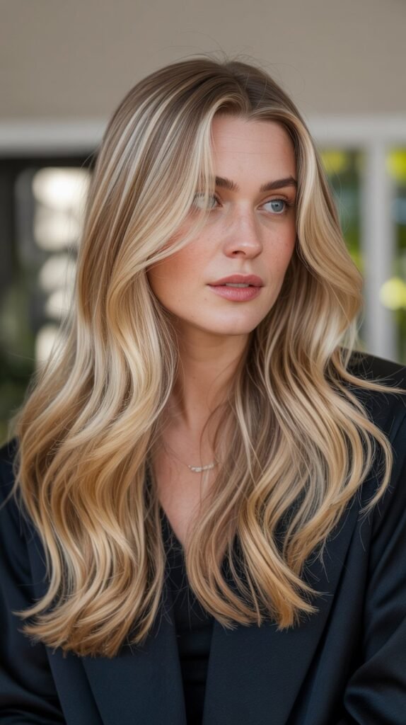 19. Honey Blonde with Highlights