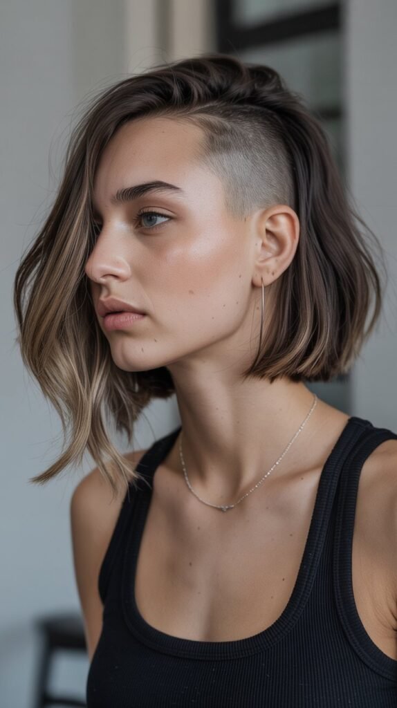 15. Long Bob with Undercut